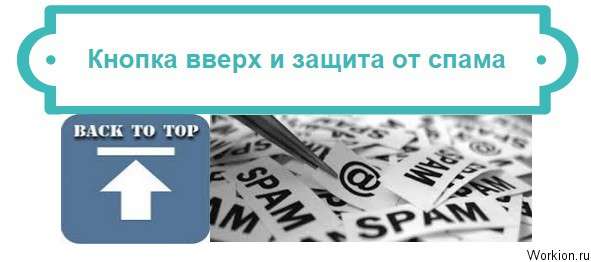 кнопка вверх и защита от спама