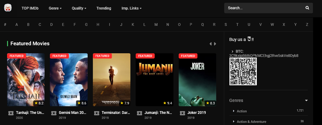 online cinema streaming popcorns